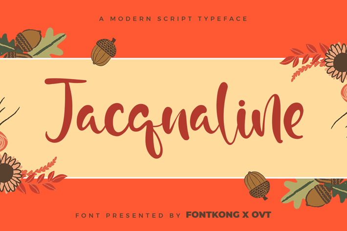 Jacqualine - A Modern Script Typeface