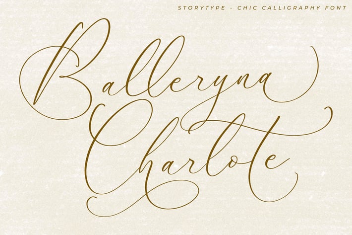 Balleryna Charlote Chic Calligraphy Font