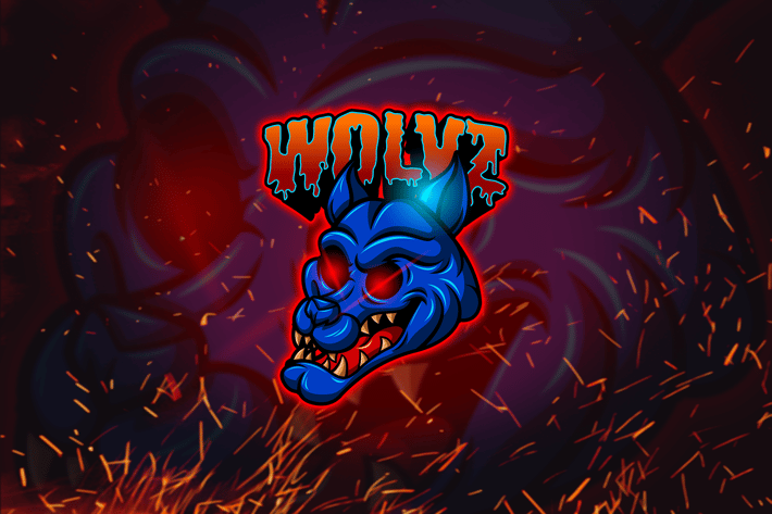 Wolvz - Esports Mascot Logo Template