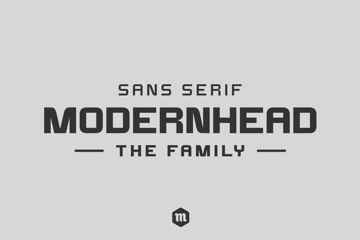 Modernhead Typeface|Modern Font