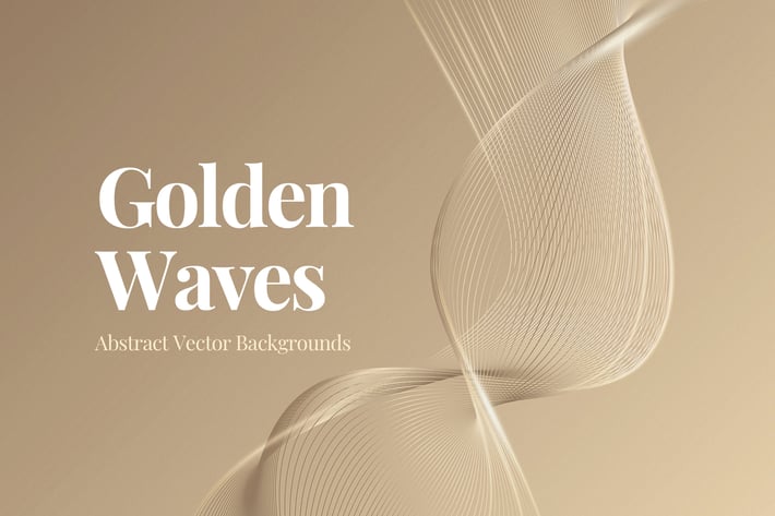 Gold Grid Waves Backgrounds