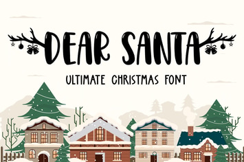 Dear Santa - Christmas Font