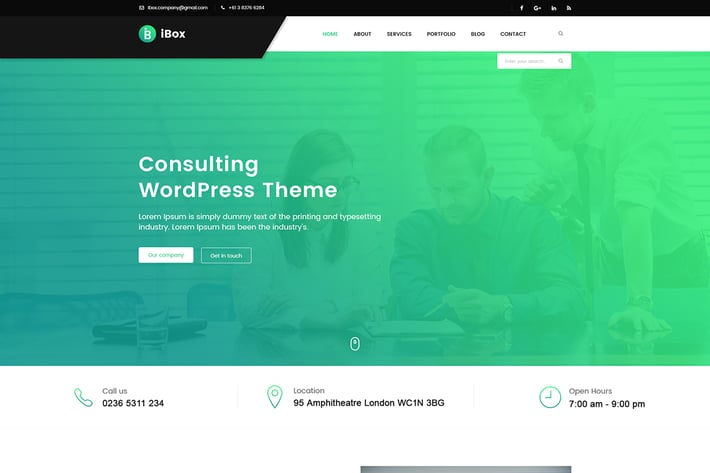 Ibox - Corporate Business PSD Template