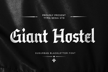 Giant Hostel - SubUrban Blackletter Display Font
