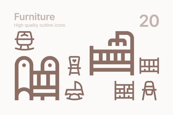 Baby Furniture Icons