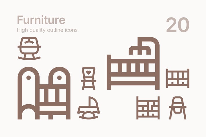 Baby Furniture Icons
