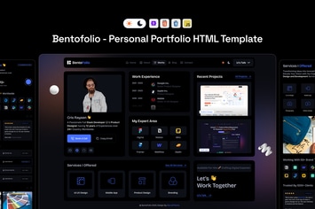Bentofolio - Personal Portfolio HTML Template