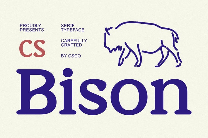  Bison – Retro Font