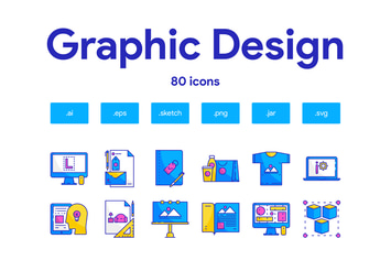 Graphic Design Icon Set