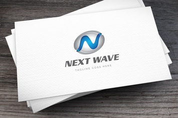 Next Wave Letter N Logo Template