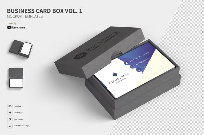 Business Card Box vol.01 - Mockup