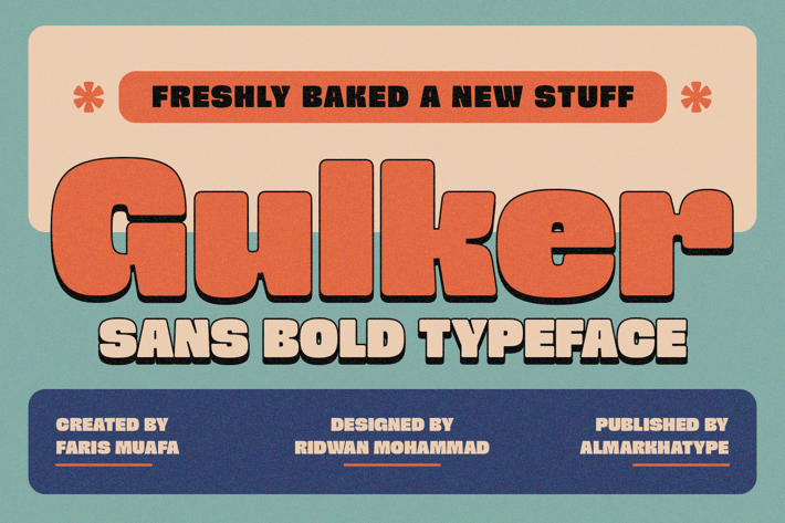Gulker – Dynamic Display Font