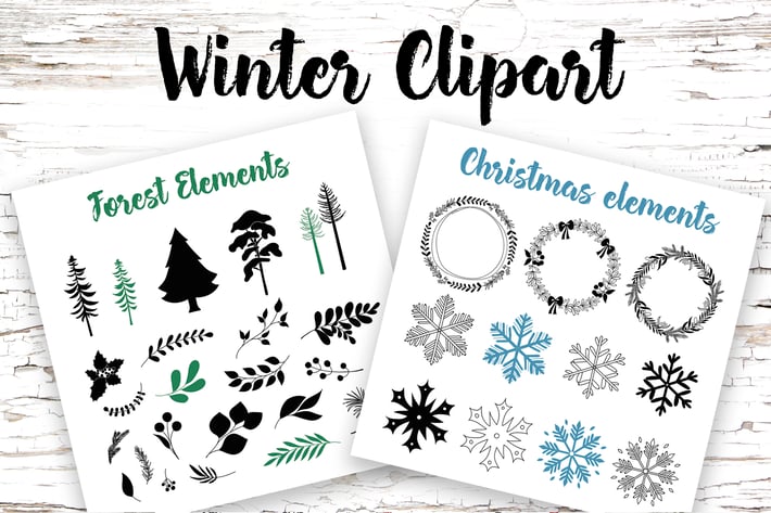Winter Elements Clipart