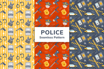 Police Seamless Pattern