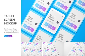 Unicolor Tablet Mockup