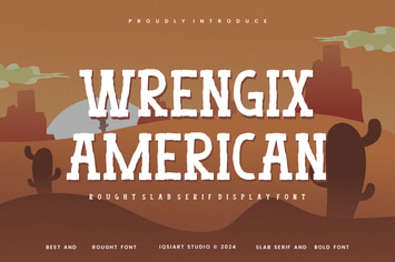 Wrengix American - Tropical & Western Font