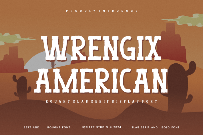 Wrengix American - Tropical & Western Font
