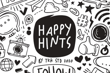Happy Hints - kids doodle handwriting font