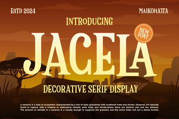Jacela - Decorative Serif Display