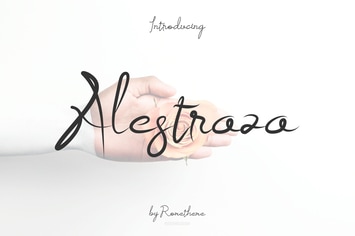 Alestraza - Script Font