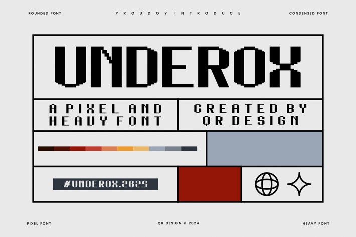 Underox - Pixel & Heavy Font