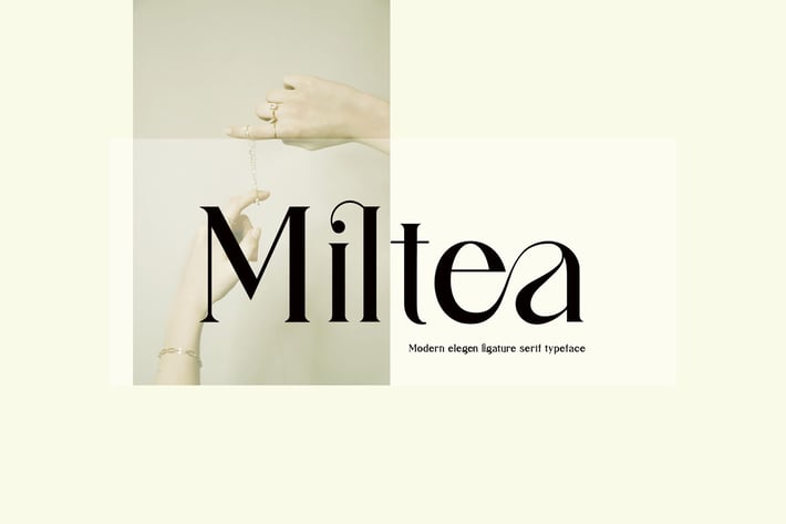 Miltea Ligature Serif Typeface