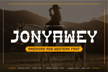 Jonyawey - American & Western Font
