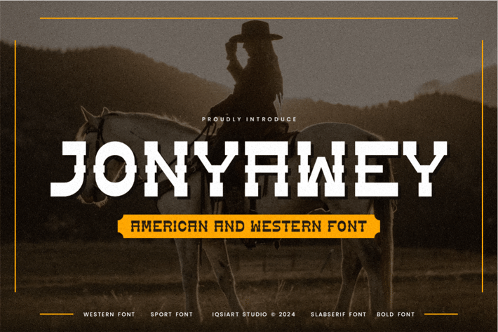 Jonyawey - American & Western Font