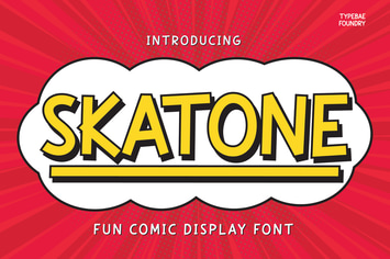 Skatone - Fun Comic Display Font