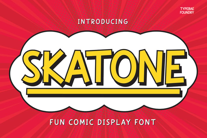 Skatone - Fun Comic Display Font