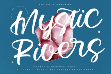 Mystic Rivers Modern Handbrush Script