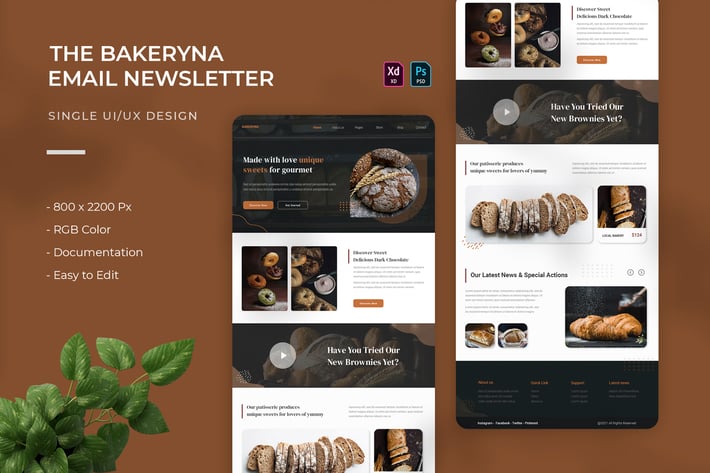 Bakeryna | Email Newsletter