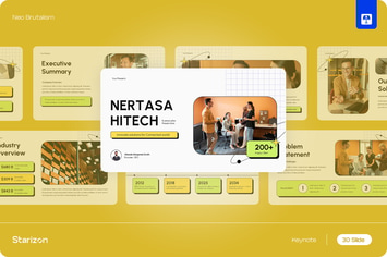 Green Yellow Neo Brutalis Business Plan KEY • 002