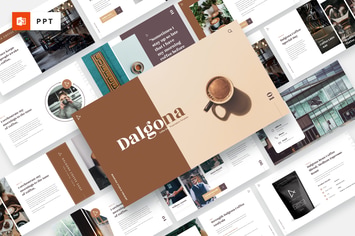 DALGONA - Coffee Shop & Cafe Powerpoint Template