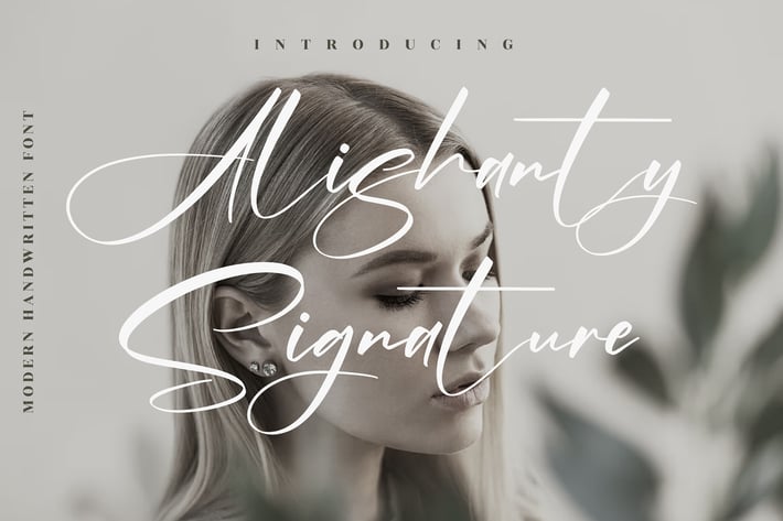 Alishanty Signature Modern Handwritten Font