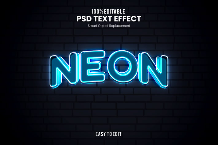 Neon - Neon PSD Text Effect