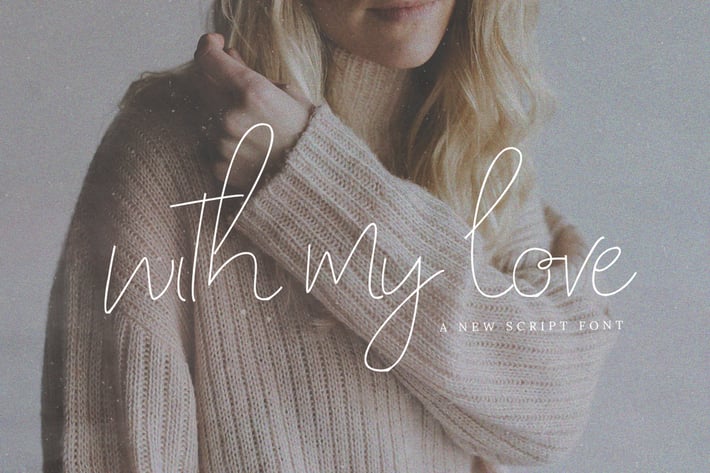 With My Love Font