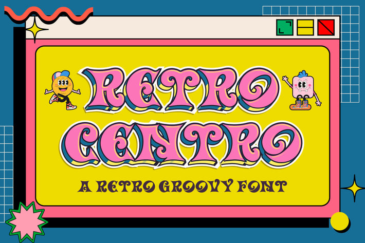 Retro Centro a Retro Groovy Font