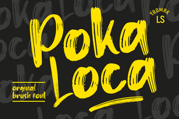 Pokaloca | Brush font