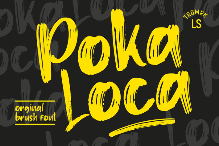 Pokaloca | Brush font