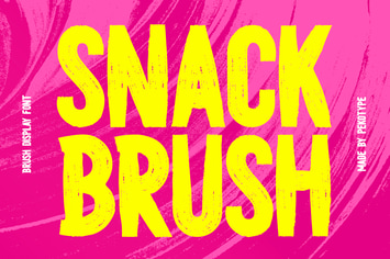 Snack Brush - Bold Display Font