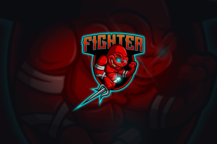 Fighter - Mascot & Esport Logo