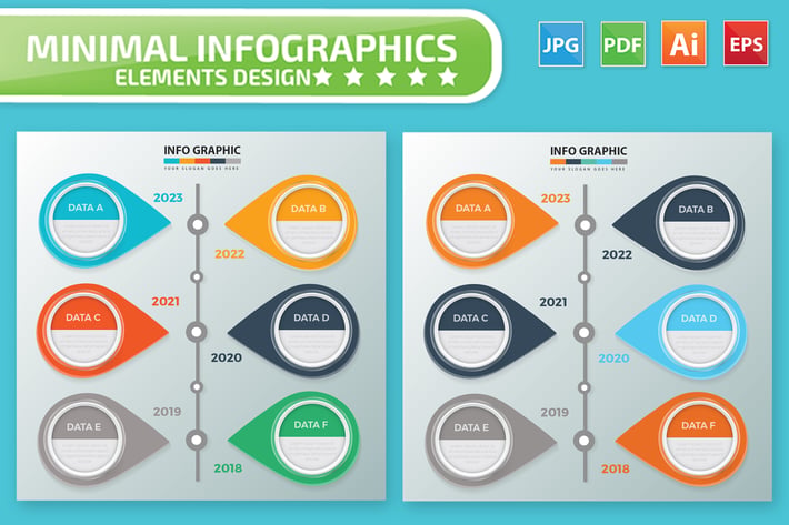 Timeline Infographic Elements Design