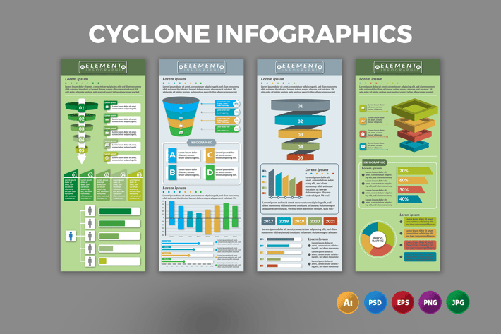 Cyclone – Infographics Design