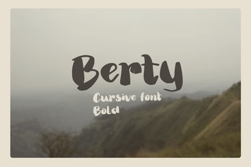 Berty - Bold thick thin brush