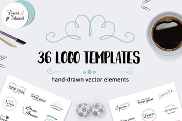 Vector logo templates collection