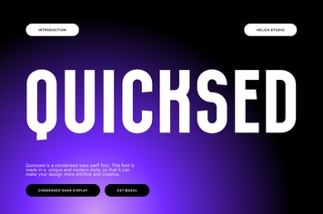 Quicksed Condensed Sans Display Font