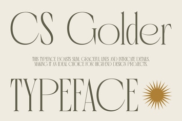 CS Golder – Condensed Font