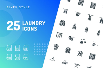 Laundry Glyph Icons