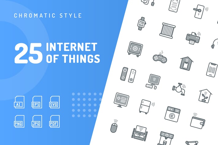 Internet of Things Chromatic Icons